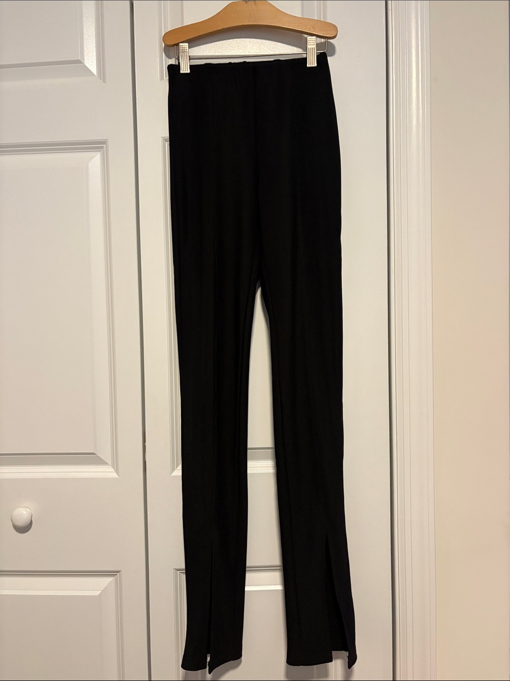 Classic Black Women's Stretch Straight-Leg Pants